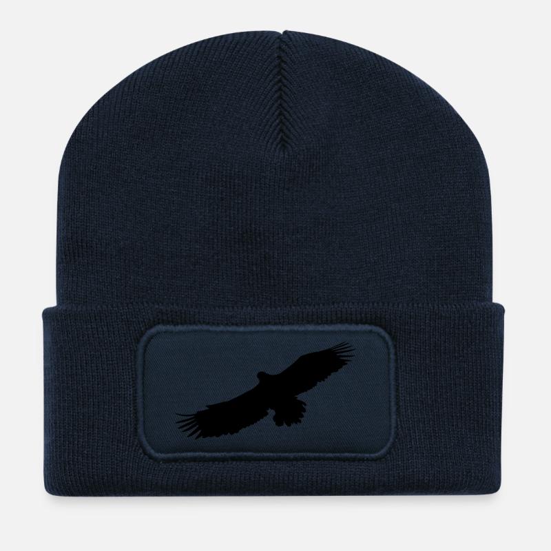 aigle - Beanie recyclé à patch - bleu marine