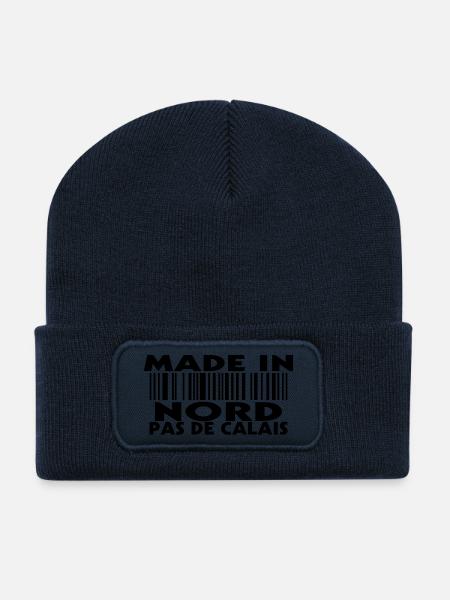 Made in NORD PAS DE CALAIS (1c) - Recycled Patch Beanie - french navy