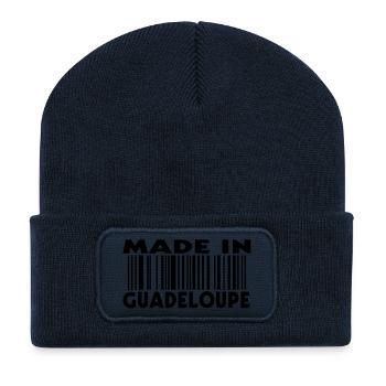 made in GUADELOUPE (1c) - Beanie recyclé à patch - bleu marine - Devant