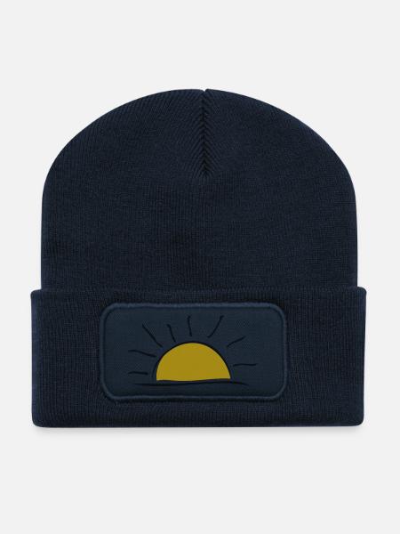 Sonne - Recycelte Patch Beanie - French Navy