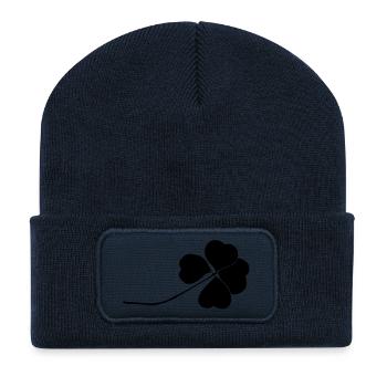 Kleeblatt - Recycelte Patch Beanie - French Navy - Vorne