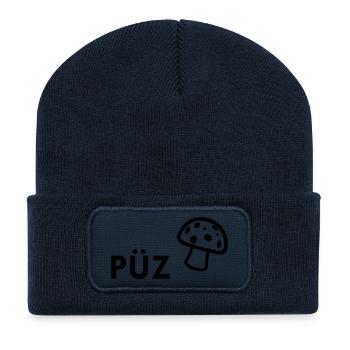 PÜZ (Pilz) - Recycelte Patch Beanie - French Navy - Vorne