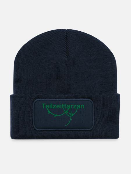 Teilzeittarzan mit Liane - Recycelte Patch Beanie - French Navy