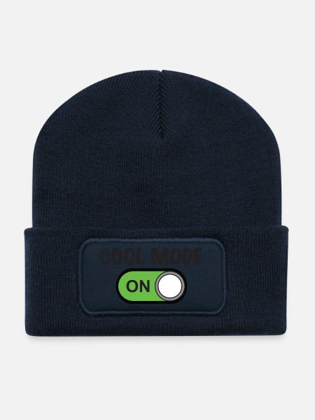 COOL MODE ON - Recycelte Patch Beanie - French Navy