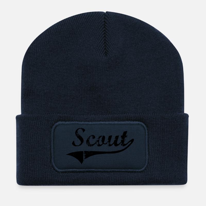 scout - Recycelte Patch Beanie - French Navy