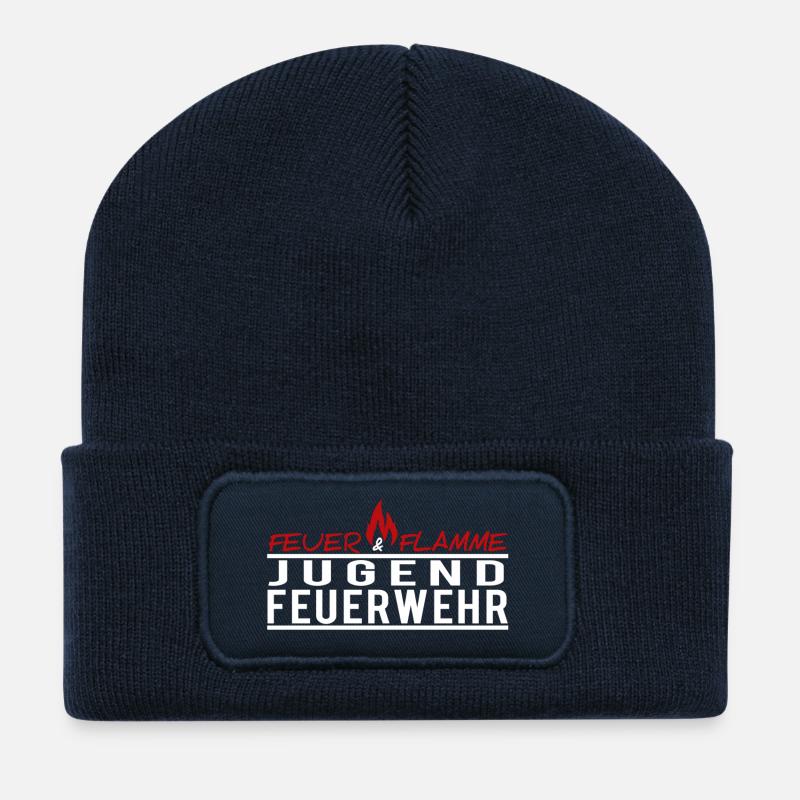 Jugendfeuerwehr - Recycelte Patch Beanie - French Navy