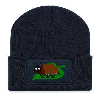 maikaefer frühling - Recycelte Patch Beanie - French Navy - Vorne