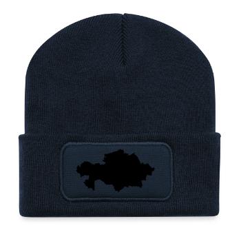 Kasachstan - Recycelte Patch Beanie - French Navy - Vorne