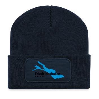 Friedrichshafen Bodensee - Recycelte Patch Beanie - French Navy - Vorne