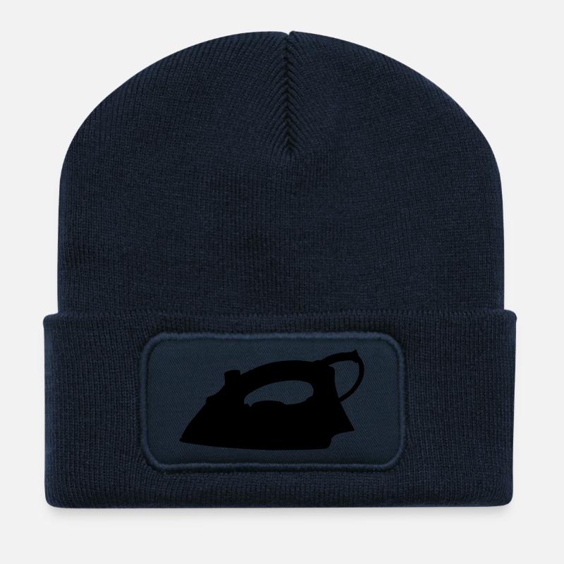 Bügeleisen - Recycelte Patch Beanie - French Navy