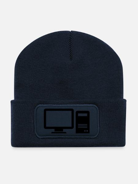 Computer - Recycelte Patch Beanie - French Navy