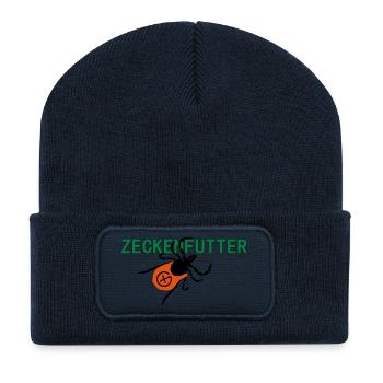 Zeckenfutter - Recycelte Patch Beanie - French Navy - Vorne
