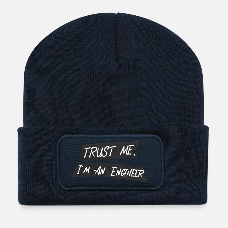 Engineer With Panzertape - Recycled Patch Beanie - french navy