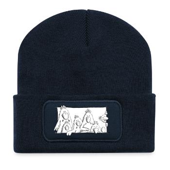 Happy Hühner - Recycelte Patch Beanie - French Navy - Vorne