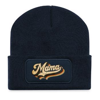 Mama Retro Love mothersday - Recycled Patch Beanie - french navy - Front