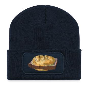 Austrian / Bavarian Leberkassemmel - Recycled Patch Beanie - french navy - Front
