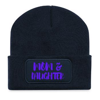Mom & Daughter – Unbreakable Bond - Recycled Patch Beanie - french navy - Front