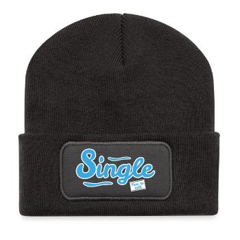 Single - Free to talk - Recycled Patch Beanie - dark grey - Front