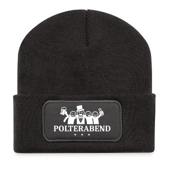 Polterabend Junggesellen - Recycelte Patch Beanie - Dunkelgrau - Vorne