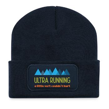 Ultra Running – Ein bisschen Ver könnte nicht schaden - Recycelte Patch Beanie - French Navy - Vorne