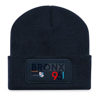 Urban Bronx Streetwear Design - Recycelte Patch Beanie - French Navy - Vorne