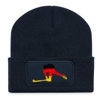 Hockey Germany - Recycled Patch Beanie - french navy - Front