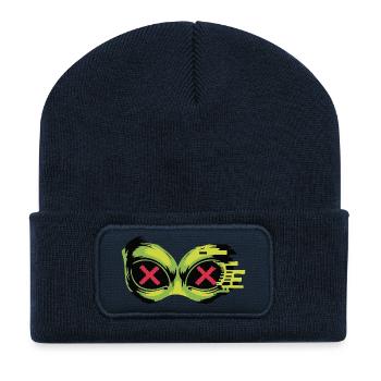 Lunettes Neon X - Beanie recyclé à patch - bleu marine - Devant