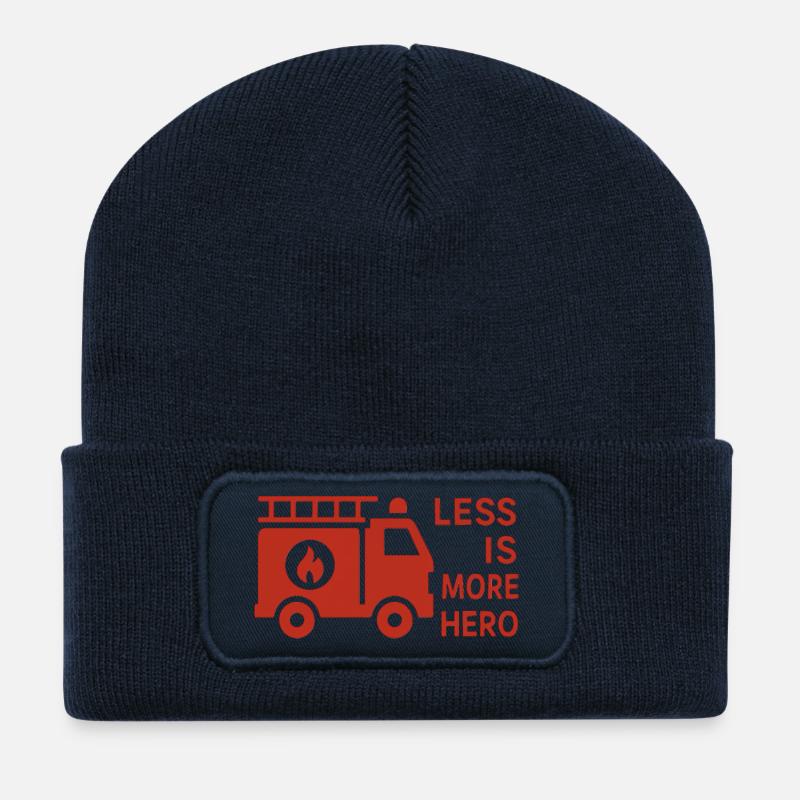 Firefighters - Less is more Hero - Recycled Patch Beanie - french navy
