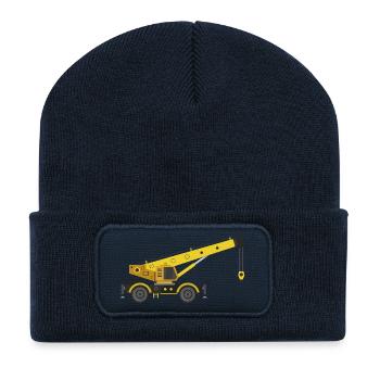 Crane truck - Recycled Patch Beanie - french navy - Front
