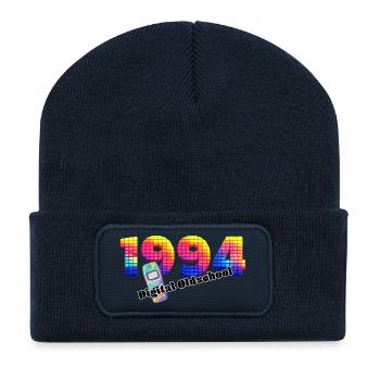 1994 – Early Digital Era - Recycled Patch Beanie - french navy - Front