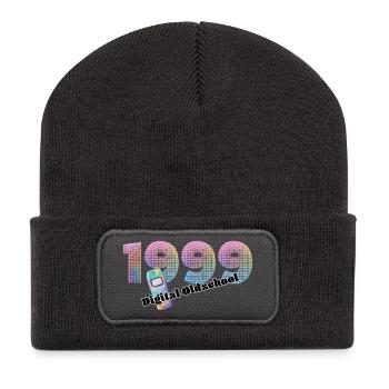 1999 – Digital threshold - Recycled Patch Beanie - dark grey - Front