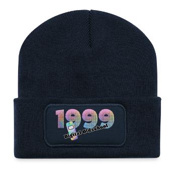 1999 – Digitale Schwelle - Recycelte Patch Beanie - French Navy - Vorne