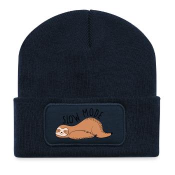 Lazy Slow Mode - Recycled Patch Beanie - french navy - Front