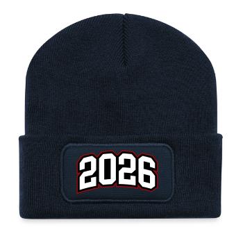 2026 year - Recycled Patch Beanie - french navy - Front