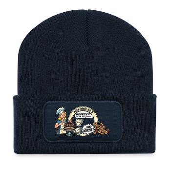 Kuchen - Recycelte Patch Beanie - French Navy - Vorne