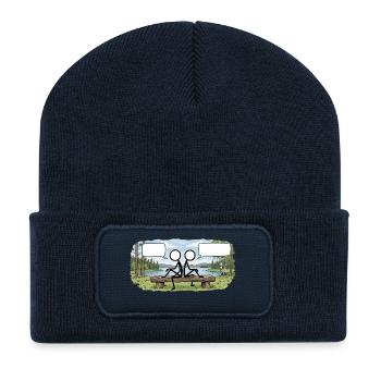 Savo Guys Duo 1 By Nature - Recycelte Patch Beanie - French Navy - Vorne