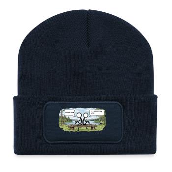 Savo Guys Duo 7 Lakescape Bankdiskussion - Recycelte Patch Beanie - French Navy - Vorne