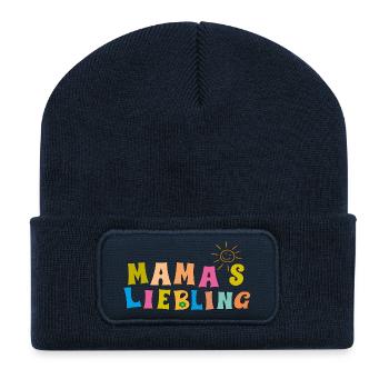 Mamas Liebling - Recycelte Patch Beanie - French Navy - Vorne