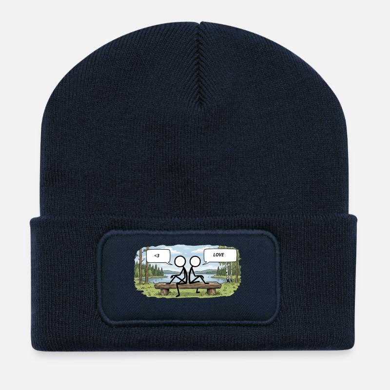 Savo Guys Duo 15 Lakeside of Love - Recycelte Patch Beanie - French Navy