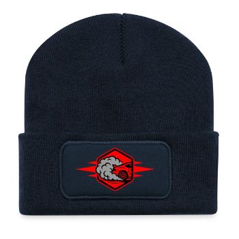 Car Gas Icon Car Racing - Recycled Patch Beanie - french navy - Front