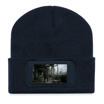 Garde forestier des terres désertes à Ödnis - Beanie recyclé à patch - bleu marine - Devant