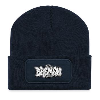 Hip Hop graffiti de Brême - Beanie recyclé à patch - bleu marine - Devant