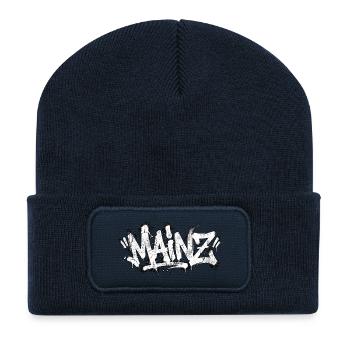 Mainz Handschrift Graffiti - Recycelte Patch Beanie - French Navy - Vorne