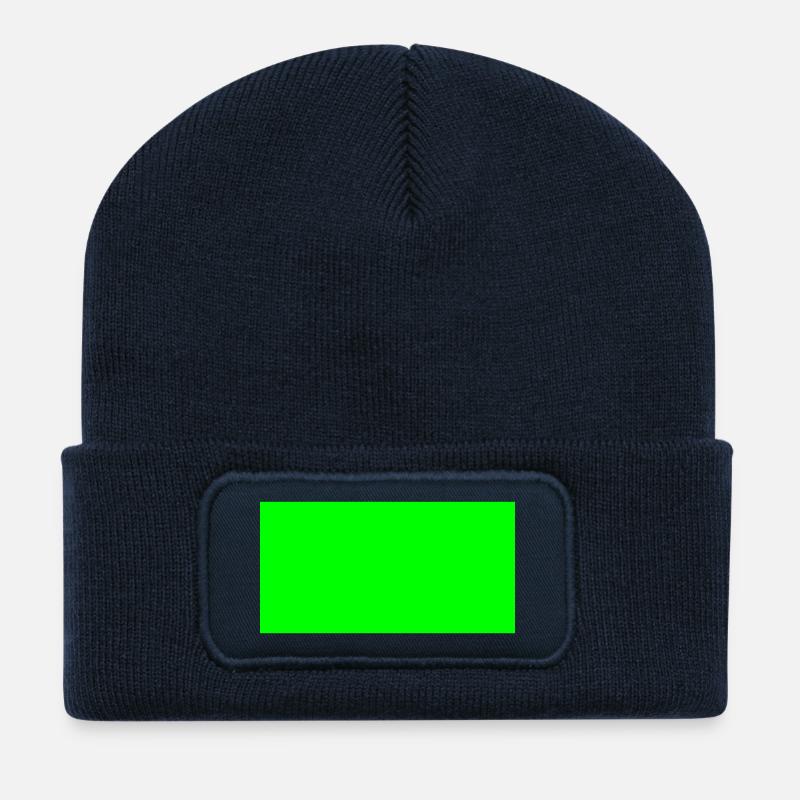 Rechteck 2.0 - Recycelte Patch Beanie - French Navy