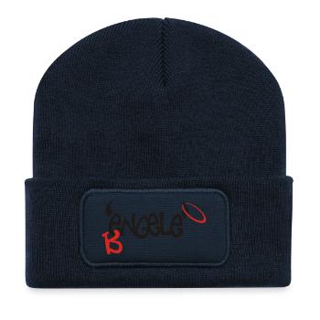 [B]Engele - Recycelte Patch Beanie - French Navy - Vorne
