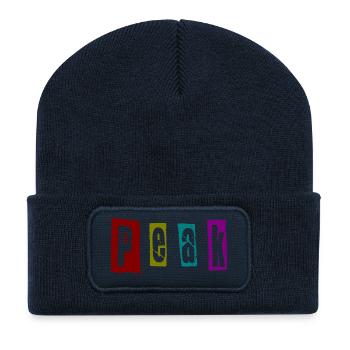 Peak - Recycelte Patch Beanie - French Navy - Vorne