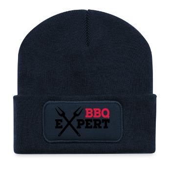 Grill - Beanie recyclé à patch - bleu marine - Devant
