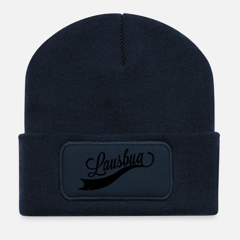 Lausbua - Recycelte Patch Beanie - French Navy