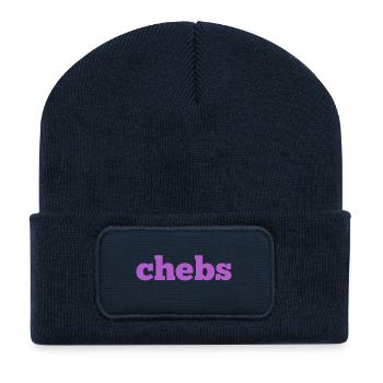 Chebs Slang Design - Recycled Patch Beanie - french navy - Front
