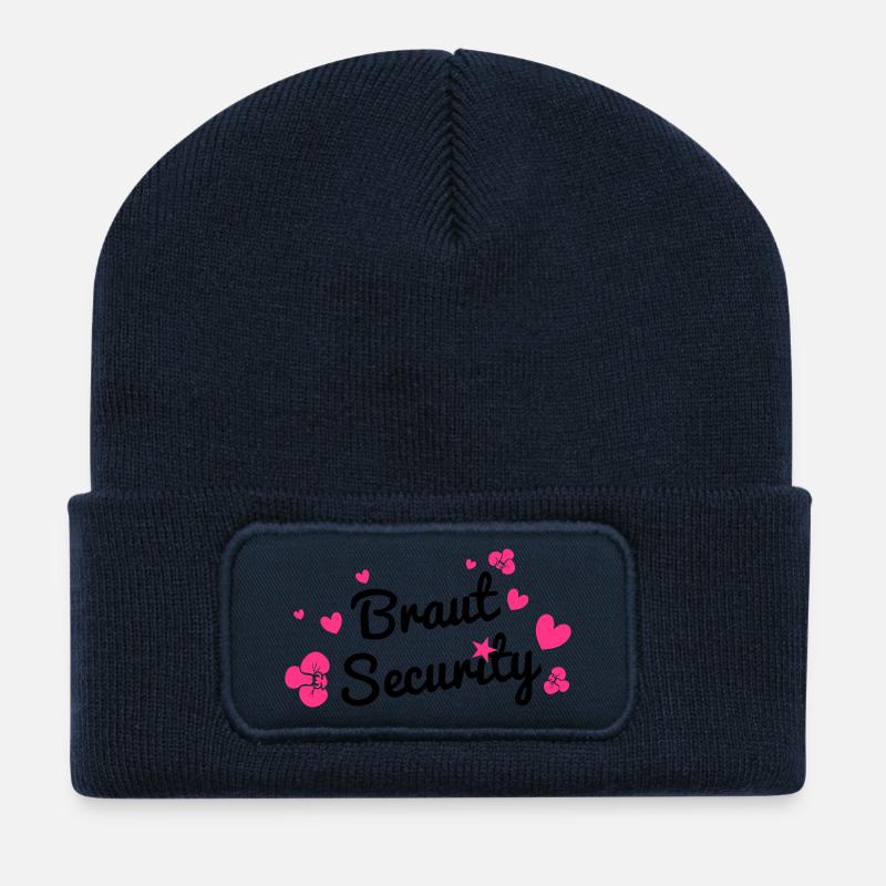 Braut Security - Recycelte Patch Beanie - French Navy